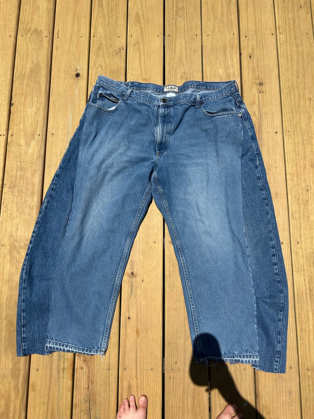 Horseshoe barrel b side jeans XXL 46 waist Upcycled vintage cotton